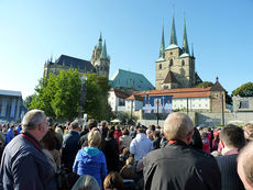 Naumburger pilgerten zum Heiligen Vater nach Erfurt (Foro: Karl-Franz Thiede)